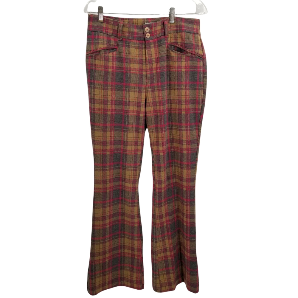 Anthropologie The Essential Plaid Trouser Size 8